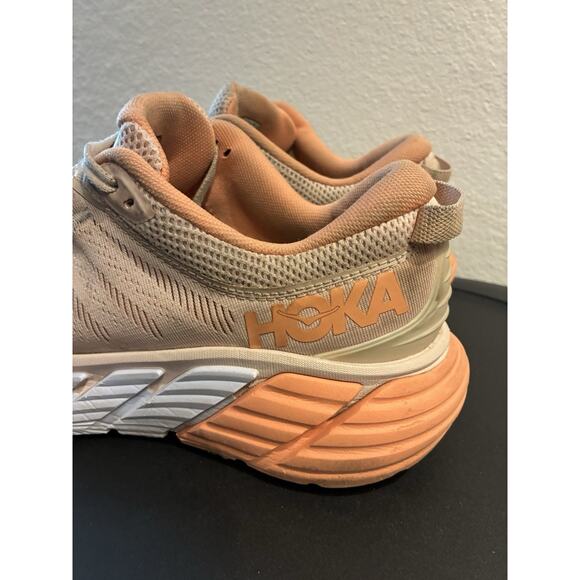 Hoka One One Gaviota 3 1113521 SPCN Orange Running Shoes Sneakers Women’s 8.5B - Picture 2 of 8